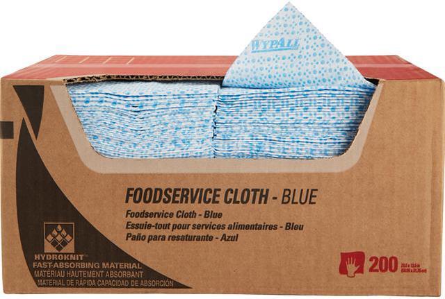 Foodservice Cloths, 12.5 x 23.5, Blue, 200/Carton