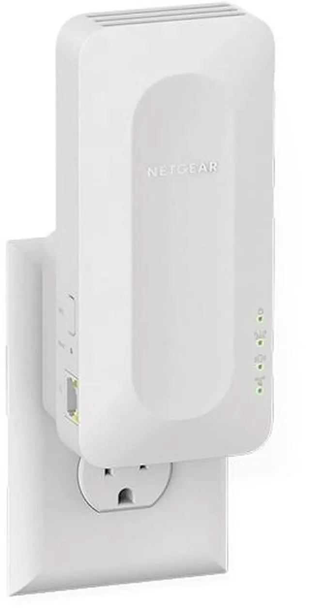 Alt view image 2 of 11 - Netgear AX1800 Dual-Band WiFi 6 Mesh Extender, 1.8Gbps, Wall-plug, Internal Antennas, EAX15-100NAS