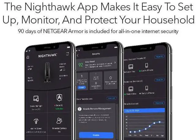 Alt view image 8 of 13 - Netgear Nighthawk DOCSIS 3.1 AX2700 Two-in-One Cable Modem + WiFi Router, 2.7Gbps, CAX30S-100NAS, 90-Day of Netgear Armor included