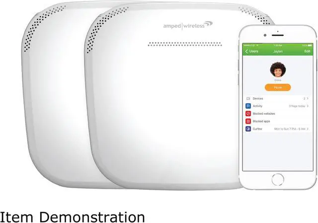 Alt view image 3 of 7 - Amped Wireless ALLY-0091K-CA Ally Plus Whole Home Smart Wi-Fi System (Kit)