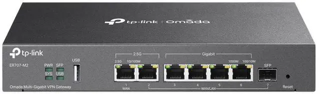 Main image of TP-Link Omada ER707-M2 Multi-Gigabit VPN Gateway Router