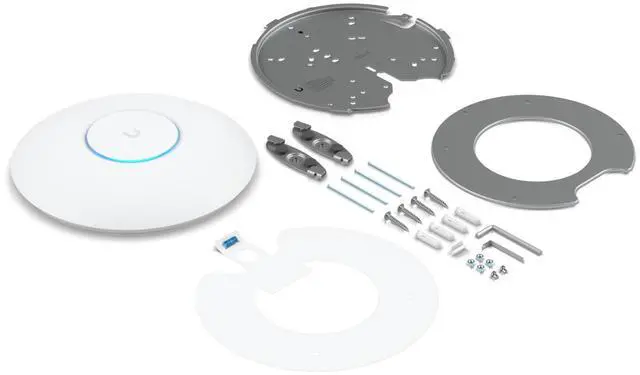 Alt view image 3 of 7 - Ubiquiti U6 Enterprise, Ceiling-mounted WiFi 6E Access Point (U6-Enterprise)