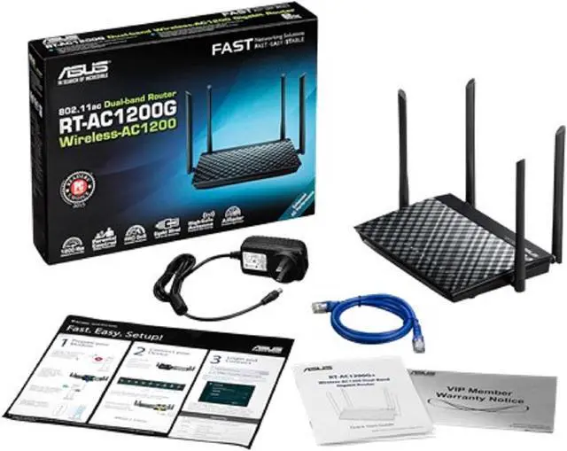 Alt view image 6 of 6 - ASUS RT-AC1200G AC1200 Dual-Band Wi-Fi Router with four 5dBi antennas and Parental Controls