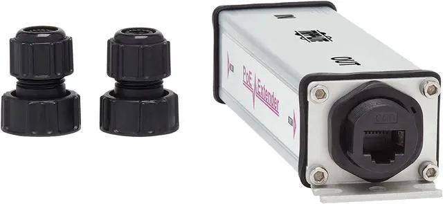 Alt view image 2 of 8 - Tripp Lite Gigabit Ethernet PoE Extender Cat5e/6/6a 1-Port Water Resistant NPOEEXT1G30WP