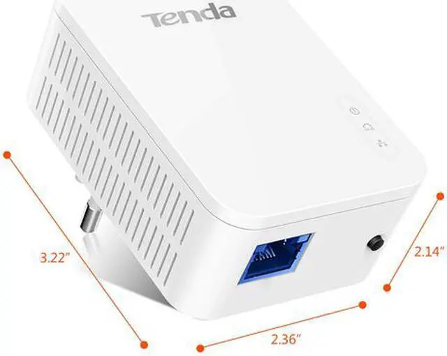 Alt view image 4 of 5 - Tenda AV1000 1-Port Gigabit Powerline Adapter, Up to 1000Mbps (PH3)