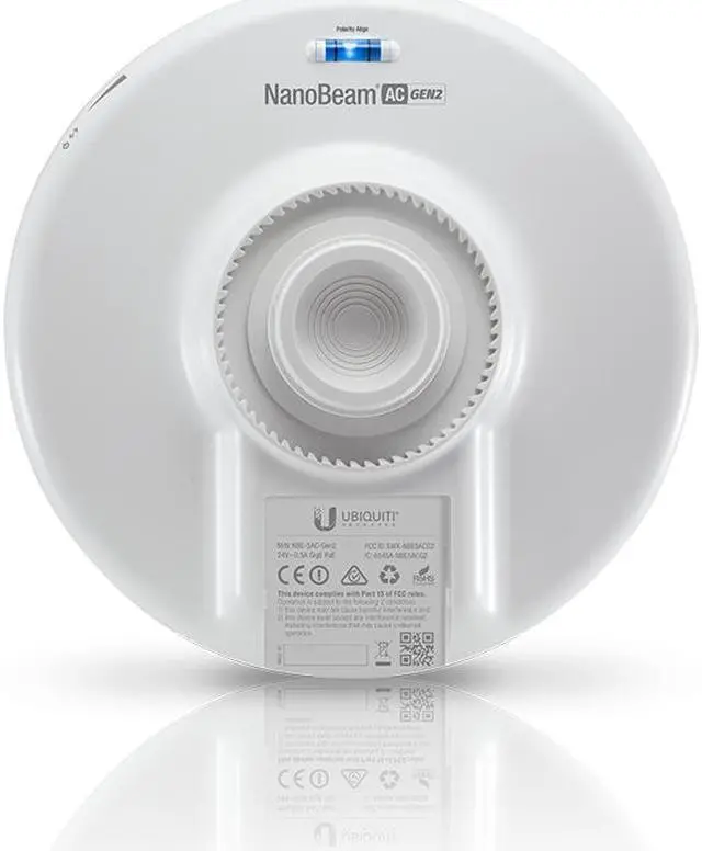 Alt view image 7 of 11 - Ubiquiti Nanobeam Ac Gen2 Nbe-5Ac-Gen2 Ieee 802.11Ac 450 Mbit/S Wireless Bridge