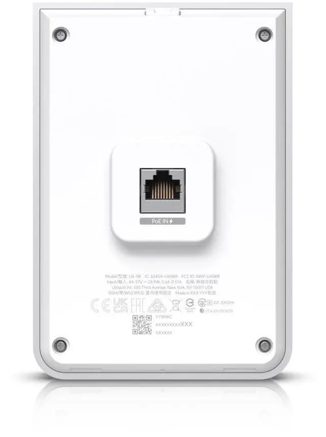 Alt view image 8 of 9 - Ubiquiti U6 In-Wall, WiFi 6 Wall-mounted Access Point (U6-IW)