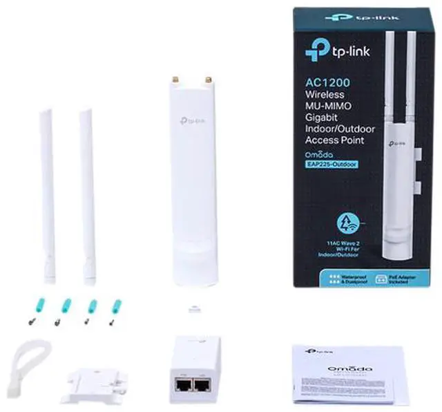 Alt view image 4 of 4 - TP-Link Omada AC1200 Wireless Gigabit Outdoor Access Point | Business WiFi Solution w/ Mesh Support, Seamless Roaming & MU-MIMO | PoE Powered | SDN Integrated | Cloud Access & App (EAP225-Outdoor)