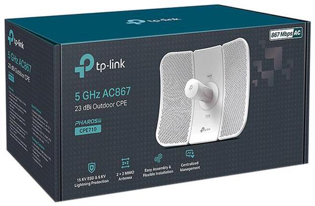 CPE710 | 5GHz AC 867Mbps 23dBi Outdoor CPE | TP-Link