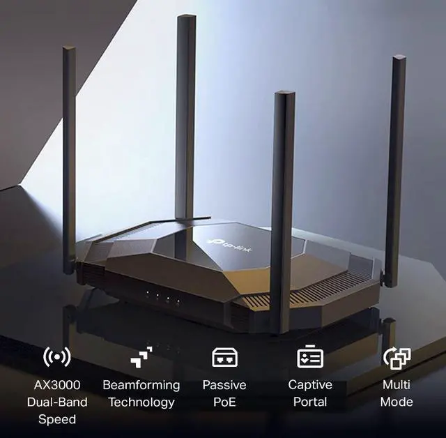 Alt view image 2 of 5 - TP-Link TL-WA3001 WiFi 6 AX3000 Wireless Gigabit Access Point | Desktop Wi-Fi Bridge | HE160 & Beamforming | Supports Multi-SSID/Client/Range Extender Mode | 4 Fixed Antennas | Passive PoE Powered
