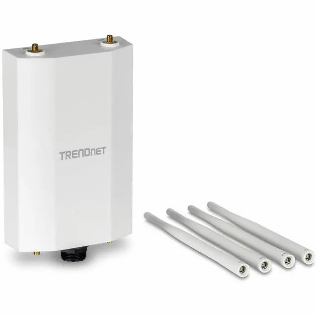 Alt view image 7 of 11 - TRENDnet 5 dBi WiFi 6 AX1800 Outdoor PoE+ Omni Directional Access Point, TEW-941APBO
