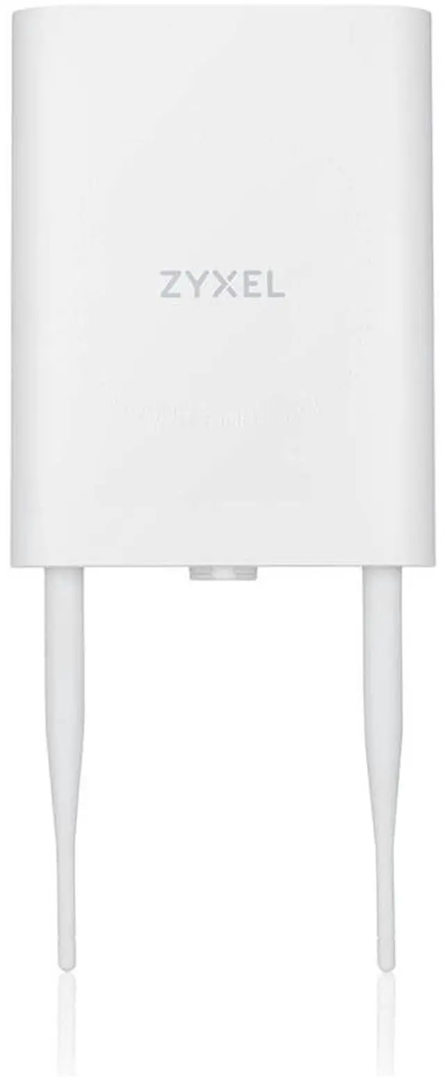 Main image of ZyXEL WiFi 6 AX1800 Wireless Gigabit Outdoor Access Point, IP55 Rated, Mesh, Seamless Roaming & MU-MIMO, WPA3-PSK Security, Cloud, App or Direct Management, PoE+ Injector Included, NWA55AXE