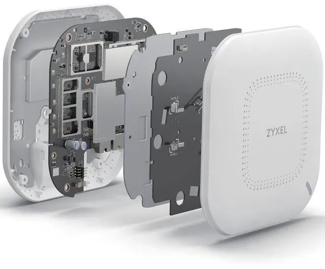 Alt view image 8 of 8 - ZyXEL True WiFi 6 AX3000 Wireless Multi-Gigabit Pro Access Point, Smart Antenna, 2.5G Uplink & 1 GbE PT, Mesh , Cloud, App, Direct or Controller Mgmt, POE+, 1 Year Nebula Pro, WAX630S