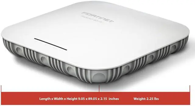 Alt view image 5 of 7 - Fortinet FortiAP FAP-831F Dual Band 802.11ax 5.81 Gbit/s Wireless Access Point Indoor FAP831FA