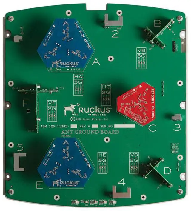Alt view image 5 of 5 - Ruckus 901-R850-US00 Wireless Access Point, Ultra High-Performance Wi-Fi 6 8x8:8 Indoor Access Point with 5.9 Gbps Max Rate and Embedded IoT, Bluetooth, ZigBee, Wi-Fi 6