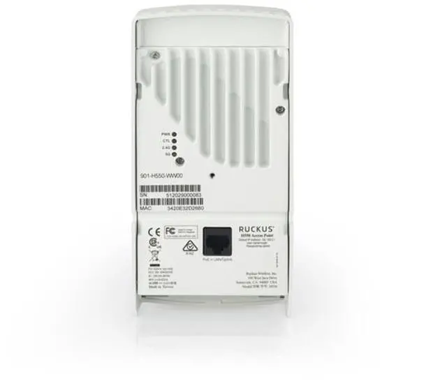 Alt view image 3 of 4 - Ruckus 901-H550-US00 Indoor Wireless Access Point, High-End Wall-Mounted Wi-Fi 6 2x2:2 with 1.8 Gbps Max Rate, Switch and Embedded IoT