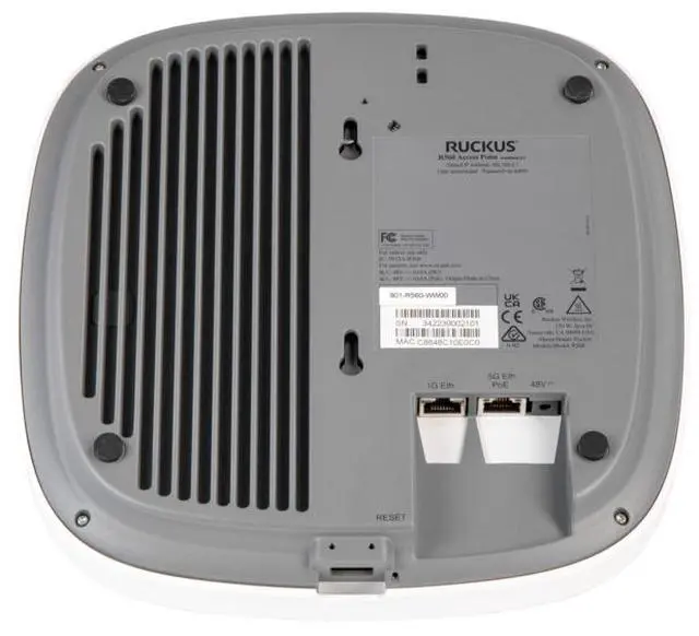 Alt view image 7 of 7 - Ruckus 901-R560-US00 Indoor Wi-Fi 6E (802.11ax) Access Point, High-Performance Tri-Radio Wi-Fi 6E 2x2:2 with 4.7 Gbps max rate and Embedded IoT
