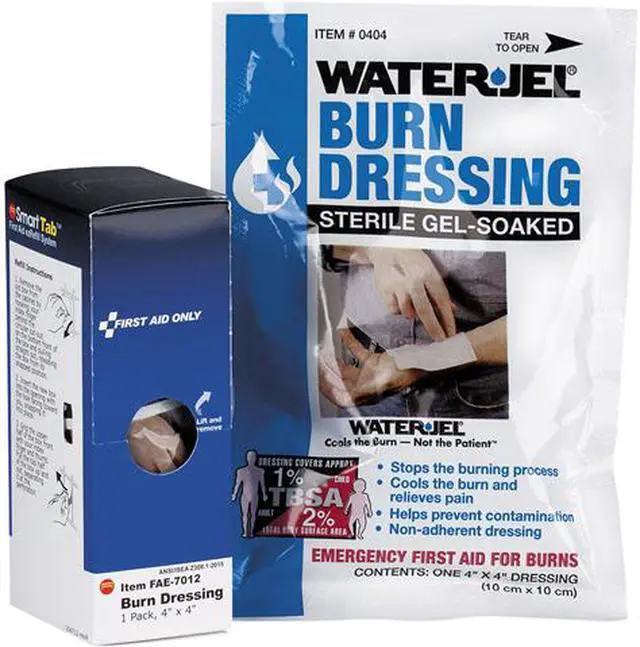 Main image of First Aid Only FAE7012 4 x 4 in. SmartCompliance Refill Burn Dressing, White