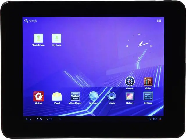 Main image of Coby Kyros MID8048-4 Internet Capacitive Multi-Touchscreen Tablet PC with Built-In Camera - Telechips Cortex-A5 1 GHz Processor - 4 GB Storage/1 GB RAM - 4:3 - Android 4.0 Ice Cream Sandwich - ...