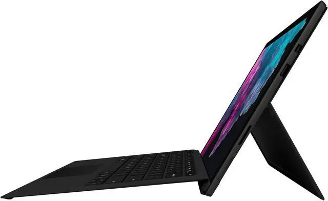 Alt view image 2 of 6 - Microsoft - Surface Pro 6 - 12.3" Touch Screen - Intel Core i5 8250U (1.60 GHz) - 8 GB Memory - 256 GB SSD - Windows 10 Home 64-bit - With Keyboard - Black