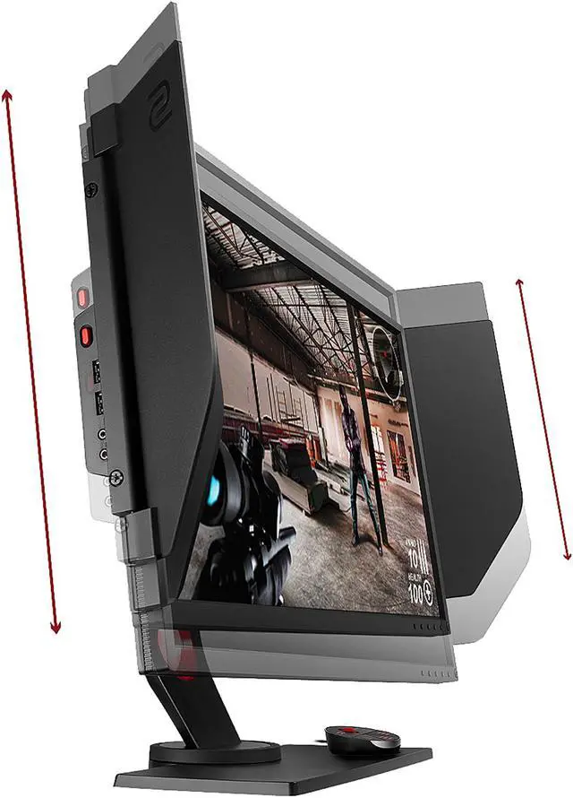 Alt view image 5 of 7 - BenQ Zowie XL2740 27" Full HD 1920 x 1080 Gaming Monitor G-Sync Compatible FreeSync 240Hz 1ms (GTG) VESA Height Adjustable Stand with Shield DVI 2x HDMI DisplayPort Headphone & Mic Jack
