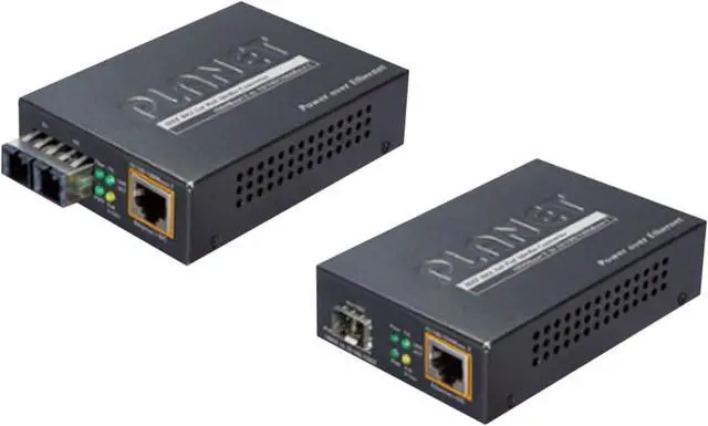 Main image of PLANET GTP-805A 802.3at PoE 10/100/1000BaseTX to 1000FX Media Converter (SFP, PoE)