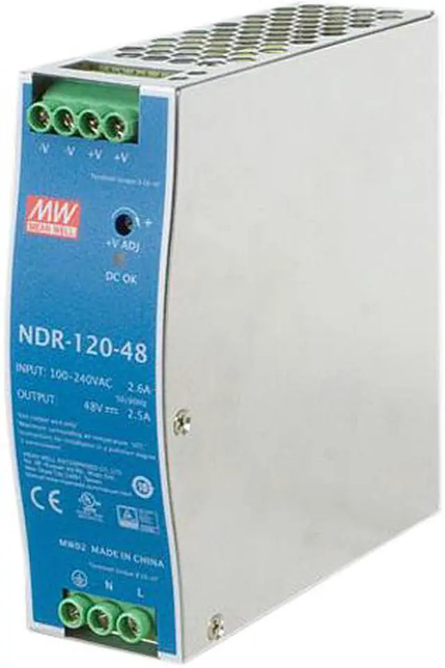 Main image of PLANET PWR-120-48 120W 48V DC Single Output Industrial DIN Rail Power Supply (-20 ~ 70 Degrees C)