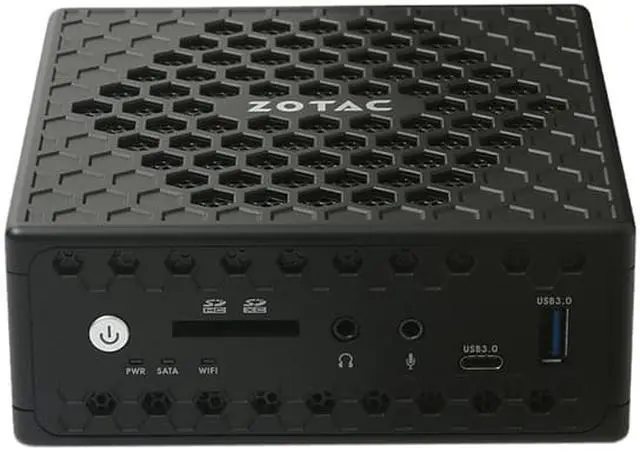 Alt view image 3 of 15 - Zotac ZBOX nano C ZBOX-CI327NANO-U Desktop Computer - Intel Celeron N3450 1.10 GHz - 4 GB DDR3L SDRAM - 32 GB SSD - Windows 10 64-Bit - Mini PC