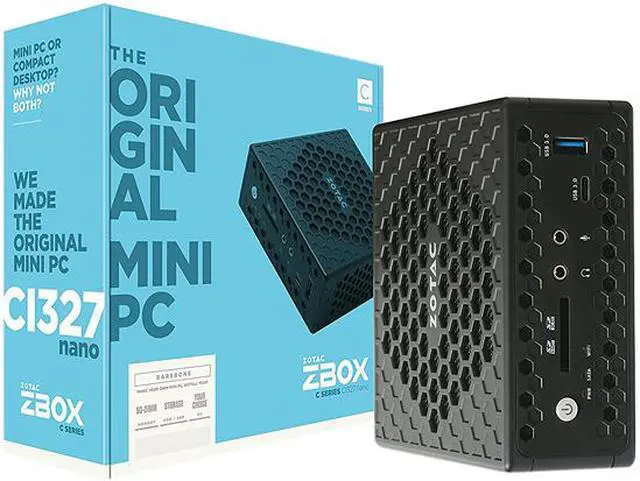 Alt view image 15 of 15 - Zotac ZBOX nano C ZBOX-CI327NANO-U Desktop Computer - Intel Celeron N3450 1.10 GHz - 4 GB DDR3L SDRAM - 32 GB SSD - Windows 10 64-Bit - Mini PC