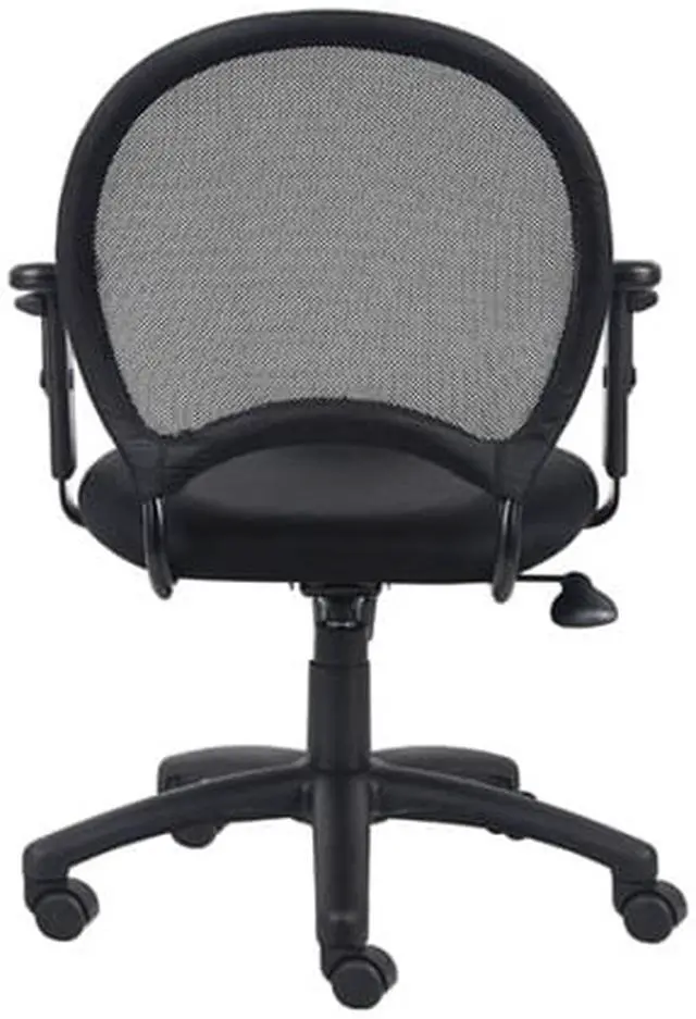 Alt view image 5 of 6 - Boss B6216 Mesh Chair with Adjustable Arms