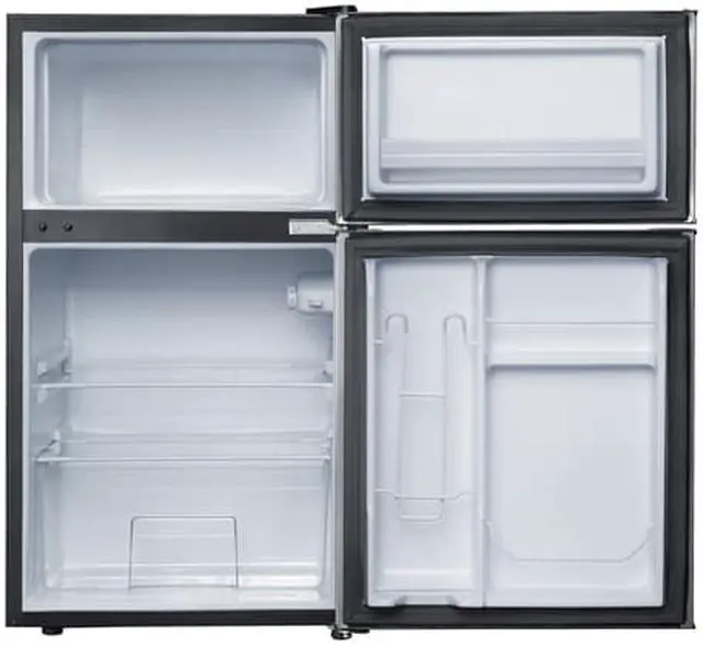 Alt view image 3 of 3 - Curtis FR832-BLACK Igloo 3.2 cu. ft. 2 Door Mini Refrigerator, Black