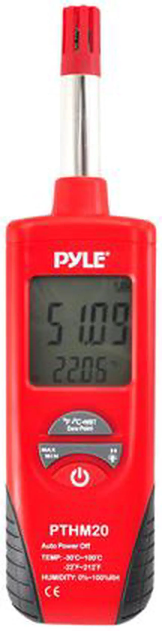 Alt view image 2 of 4 - Pyle PTHM20 Temperature and Humidity Meter With Dew Point and Wet Bulb Temperature