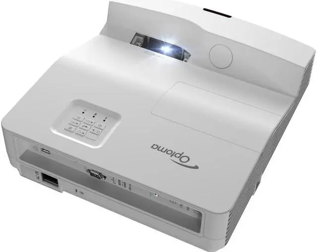 Alt view image 3 of 6 - Optoma EH340UST 3D Ultra Short Throw DLP Projector 16:9