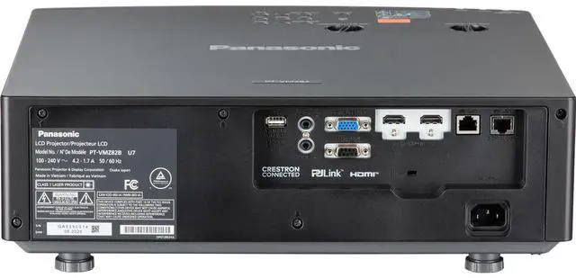 Alt view image 5 of 6 - Panasonic PT-VMZ72BU7 7300 ANSI Lumen WUXGA 3LCD Laser Projector - Black