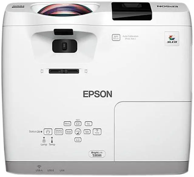 Alt view image 3 of 4 - Epson BrightLink 536Wi WXGA 3LCD Short-throw Interactive Classroom Projector 3400 lumens, V11H670022