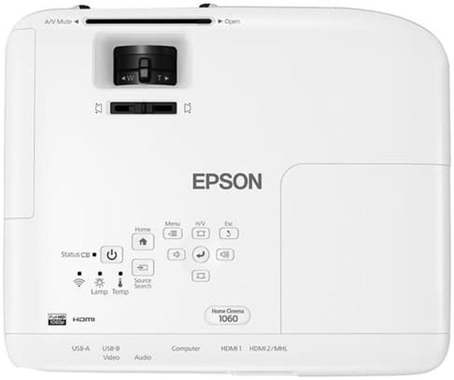 Alt view image 7 of 7 - Epson Home Cinema 1060 1080p 3LDS Home Theater Portable Projector 3100 lumens, V11H849020
