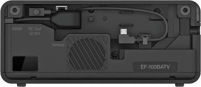 Alt view image 4 of 8 - Epson EF-100 Mini-Laser Streaming Projector with Android TV - Black - Refurbished