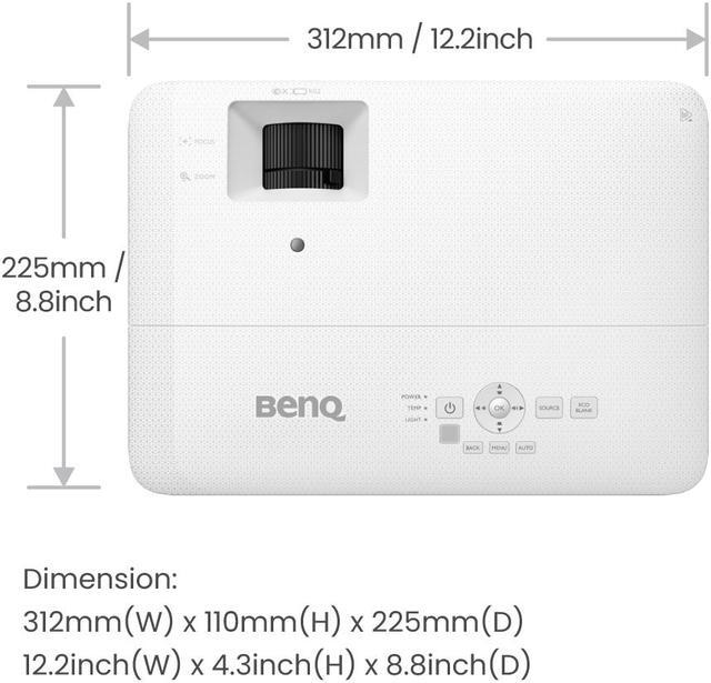 Alt view image 7 of 8 - BenQ TH685P 1080p Gaming Projector - 4K HDR Support 120hz Refresh Rate - 3500 ANSI Lumens - 8.3ms Low Latency - Enhanced Game Mode