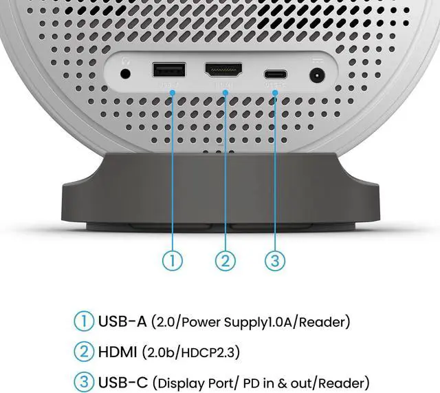 Alt view image 2 of 10 - BenQ GV50 | Laser Portable Projector, 500 Lms, Native 1080p, 4K Supported, Ceiling Projection, Tripod Base, Rotating Angle, Google TV, Certified Netflix, WiFi & Bluetooth, Deep Woofer Built in speaker