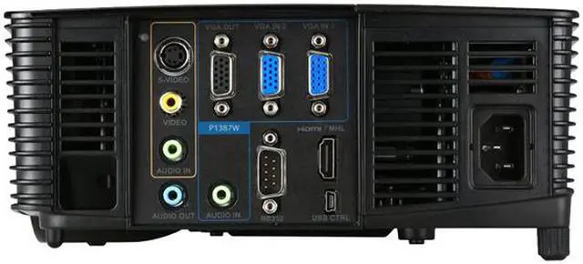 Alt view image 7 of 7 - Acer P1387W  DLP 3D Projector, 1920 x 1200, 17,000:1, 4500 ANSI Lumens, HDMI&VGA&USB Ports