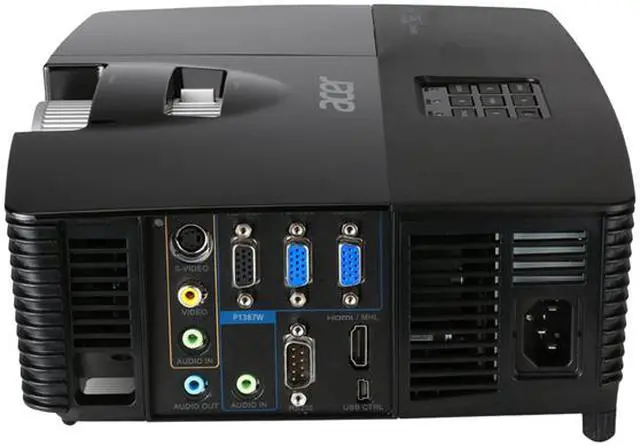 Alt view image 6 of 7 - Acer P1387W  DLP 3D Projector, 1920 x 1200, 17,000:1, 4500 ANSI Lumens, HDMI&VGA&USB Ports