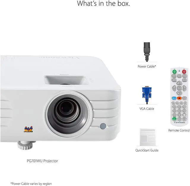 Alt view image 6 of 6 - ViewSonic PG701WU 3500 Lumens WUXGA Projector with Vertical Keystone Dual 3D Ready HDMI Inputs and Low Input Latency for Home and Office