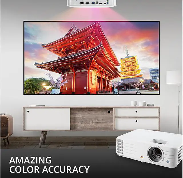 Alt view image 3 of 15 - ViewSonic PX701HD 1080p Projector with 3500 Lumens, SuperColor, Vertical Lens Shift, Dual HDMI, Enjoy Sports and Streaming with Dongle