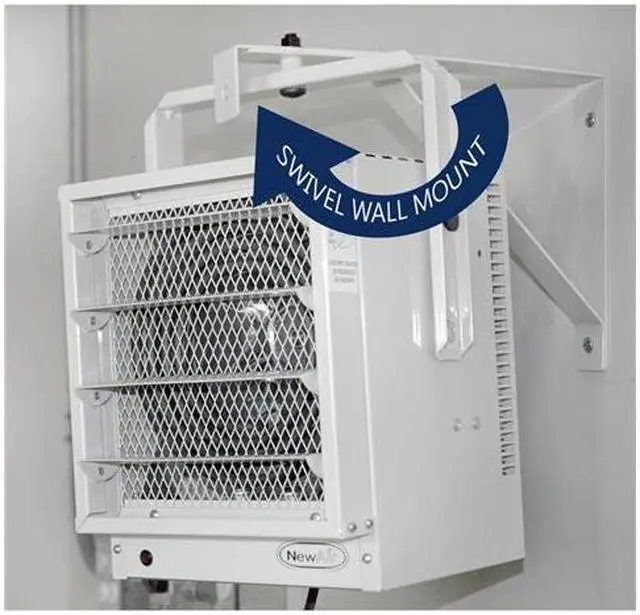 Alt view image 2 of 7 - NewAir 240V 5000W Garage Industrial Hardwired Space Heater, White (For Parts)