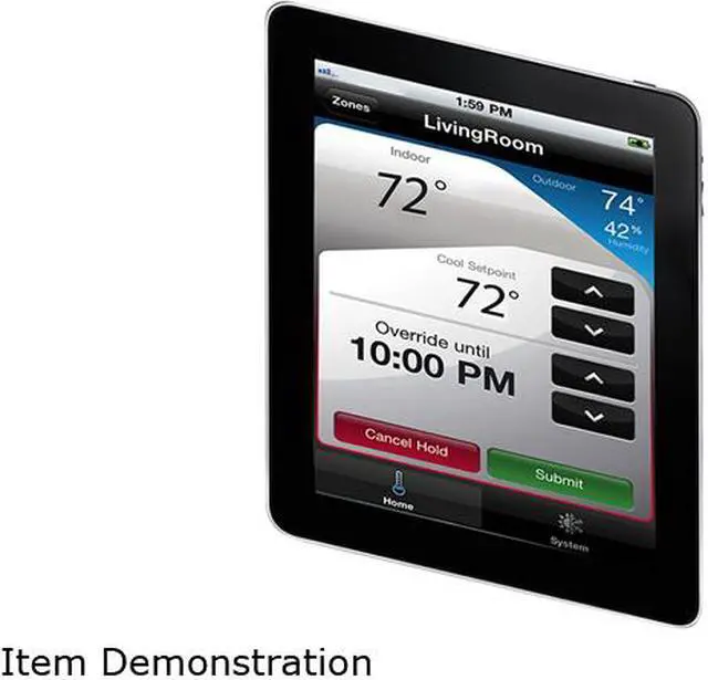 Alt view image 3 of 5 - Honeywell RTH9580WF Wi-Fi Smart Thermostat w/ Customizable Color Touchscreen