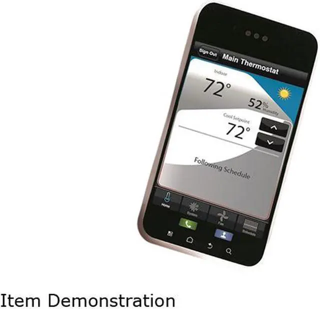Alt view image 4 of 5 - Honeywell RTH9580WF Wi-Fi Smart Thermostat w/ Customizable Color Touchscreen