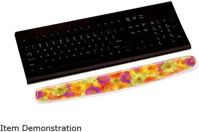 Alt view image 2 of 3 - 3M WR308DS 3M Daisy Design Gel Wrist Rest - 2.5" x 18" Dimension
