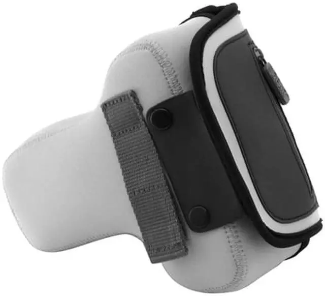 Alt view image 2 of 4 - USA Gear FlexARMOR dSLR Camera Case Holster Sleeve - Works With Nikon D750, Canon EOS 7D Mark II, Rebel T5, Sony Alpha 7 II, Pentax K-S2 & More DSLR Cameras (Grey)