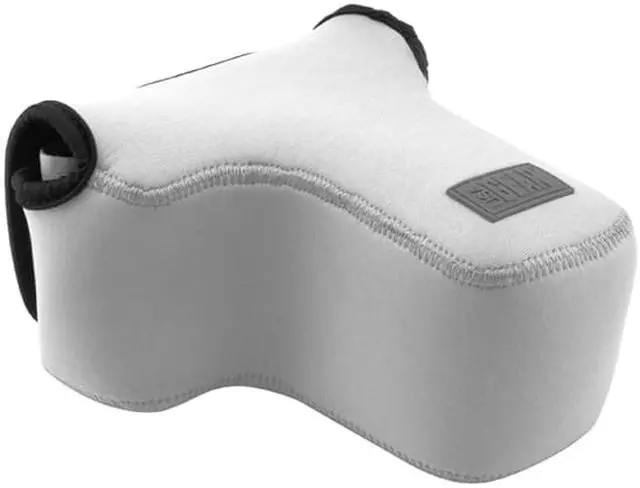 Alt view image 3 of 4 - USA Gear FlexARMOR dSLR Camera Case Holster Sleeve - Works With Nikon D750, Canon EOS 7D Mark II, Rebel T5, Sony Alpha 7 II, Pentax K-S2 & More DSLR Cameras (Grey)