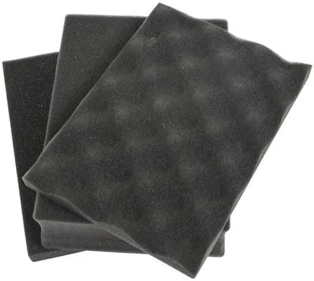 Alt view image 4 of 6 - Monoprice Weatherproof / Shockproof Hard Case - Black IP67 level dust and water protection up to 1 meter depth with Customizable Foam, 8 x 7 x 6 in, 2.9 Liter (112679)